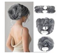 Moño, Peine con pinza for moño desordenado: un recogido versátil for mujeres con cabello corto y liso. para mujeres(Dark gray)