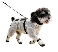 Mono Perruno Pequeño - Ropa Elástica De Mascotas con Anilla D Y Correa Ajustable - Mono Cómodo De Cachorro,para Desplazamientos Diarios, Paseos Al Aire Libre, Viajes, Camping Y Aventuras De Verano