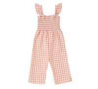 Mono Pijama Niña 8 Años - Sin Mangas con Estampado De Celosía para Niñas Pequeñas (Red 12-18 Months)