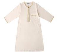 Mono Pijama Niño 6 Años - Body De Túnica Sólida De Manga Larga para Niño Adolescente para Ropa De Niños (Beige 6-8 Years)