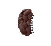 Moño Postizo Coleteros for moño desordenado, extensiones con pinza for el pelo, pinzas for moño for accesorios. Hair Extensions(Chocolate Brown)