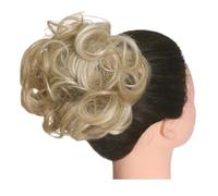 Moño Postizo Coleteros sintéticos desordenados con banda for el pelo, trenzas, postizos elásticos, cola de caballo sintética for mujer Hair Extensions(Dirty Blonde)