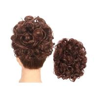 Moño Postizo de Pelo Messy Bun Scrunchie Chignon Hairpiece Curly Bun Extensiones Scrunchie Updo Hair Pieces Peines sintéticos en Messy Bun Hair Piece for mujeres Cabello Extensiones (Color : Q1 33)
