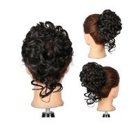 Moño Postizo de Pelo Moño desordenado for mujer, extensiones de moño for el cabello despeinado, banda elástica sintética, moño for el cabello, coleta ondulada y rizada, postizos for uso diario Cabello