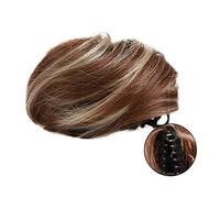 Moño Postizo de Pelo Pinza de garra sintética Chignon Hair Bun Cat Ears Hair Donut Chignon Claw Clip en Messy Bun Mini Updo Extensiones Postizos for mujeres y niñas Cabello Extensiones (Color : 12H61