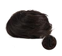 Moño Postizo de Pelo Pinza de garra sintética Chignon Hair Bun Cat Ears Hair Donut Chignon Claw Clip en Messy Bun Mini Updo Extensiones Postizos for mujeres y niñas Cabello Extensiones (Color : 4)