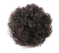 Moño Postizo de Pelo Sintético Afro Puffs Cordón Cola de caballo Bun Hairpieces Updo Hair Extension Buns Short Kinky Curly Chignon Hair Hairpiece for mujeres Cabello Extensiones (Color : Q9-2)