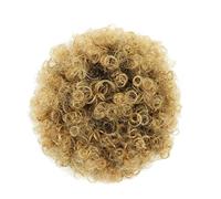 Moño Postizo de Pelo Sintético Afro Puffs Cordón Cola de caballo Bun Hairpieces Updo Hair Extension Buns Short Kinky Curly Chignon Hair Hairpiece for mujeres Cabello Extensiones (Color : Q9 1B-27)