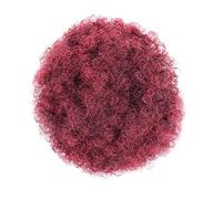 Moño Postizo de Pelo Sintético Afro Puffs Cordón Cola de caballo Bun Hairpieces Updo Hair Extension Buns Short Kinky Curly Chignon Hair Hairpiece for mujeres Cabello Extensiones (Color : Q9 1T99J)