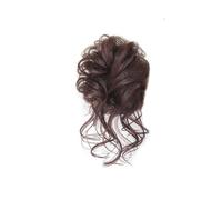 Moño Postizo Extensiones de moño desordenado, extensiones de moño rizado con colas rectas, coleteros sintéticos, coletas for mujer Hair Extensions(Chocolate Brown)