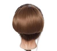 Moño Postizo Moño de pelo sintético con clip for mujer, extensión de cabello, moño tipo donut, moño con cordón, moño de pelo falso Hair Extensions(Light brown)