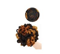 Moño Postizo Moño de pelo sintético, moño afro, moño alto con cordón, cola de caballo, moño de pétalos, extensiones de cabello sintético Hair Extensions(4-27-30)