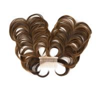 Moño Postizo Moño sintético desordenado con peine lateral, clip for el cabello, moño natural liso, estilos ajustables versátiles, postizo for mujer Hair Extensions(Iced Mocha)