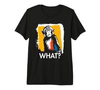 Mono ¿Qué? Macaco Mono Meme Mono Divertido Dicho Animal Camiseta Premium