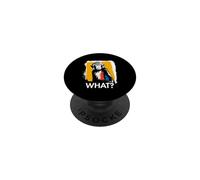 Mono ¿Qué? Macaco Mono Meme Mono Divertido Dicho Animal PopSockets PopGrip Adhesivo
