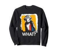 Mono ¿Qué? Macaco Mono Meme Mono Divertido Dicho Animal Sudadera