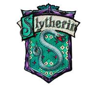 Mono Quick - Aplicaciones de Harry Potter Hogwarts, parche adhesivo para plancha, Gryffindor Slytherin Hufflepuff Ravenclaw (18066 - Slytherin).