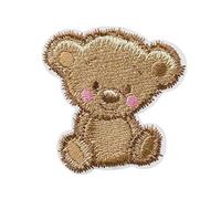 Mono-Quick Parche termoadhesivo con diseño de oso de peluche (5,5 x 5,5 cm)