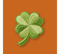 Mono-Quick Parche termoadhesivo, diseño de trébol de la suerte de 4,0 x 5,0 cm