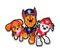 Paw Patrol Patrulla Canina Chase Marshall Skye - Parches Termoadhesivos Bordados Aplique Para Ropa, Tamaño: 6,1 x 7,5 cm