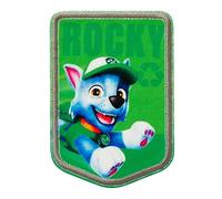 Mono-Quick Patrulla Canina Rocky Parche Termoadhesivo 7,8 x 5,5 cm para Niños con Super Cachorros Perro Héroe Aventura, Ropa Coser Manualidades Regalo Idea