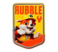 Mono-Quick Patrulla Canina Rubble Parche Termoadhesivo 7,8 x 5,5 cm para Niños con Super Cachorros Perro Héroe Aventura, Ropa Coser Manualidades Regalo Idea