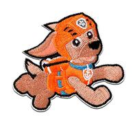 Mono-Quick Patrulla Canina Zuma Parche Termoadhesivo 5,8 x 6,6 cm para Niños con Super Cachorros Perro Héroe Aventura, Ropa Coser Manualidades Regalo Idea