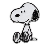 Mono Quick Peanuts Snoopy - Parches Termoadhesivos Bordados Aplique Para Ropa, Tamaño: 7,6 x 5,7 cm