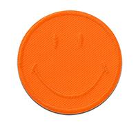 Mono Quick Smiley Naranja - Parches Termoadhesivos Bordados Aplique Para Ropa, Tamaño: 5 x 5 cm