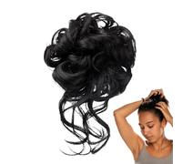 Moño Rizado Postizo,Extensión Para Moño Con Pinza De Garra Para Mujer - Accesorios Para Coleta De Niñas Novia Y Mujer