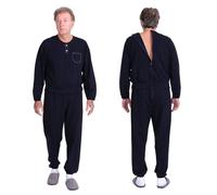 Mono sanitario para ancianos, falso, incontinencia o Alzheimer - 9010 - Cierre en la espalda, una pieza, turquesa, X-Large