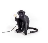 SELETTI Lámpara LED para terraza Monkey Lamp sentado negro