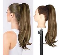 Moño sintético desordenado para mujer, peluca larga y rizada, estilo diadema, moño, coleta, extensiones de cabello, peine, moño, peluca para moño (14)