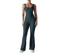 Mono Trabajo Mujer - Mono Mujer Fiesta - Mono De Mujer Sin Mangas Con Pierna Ancha Y Diseño De Espalda Descubierta Y Detalle De Lazo Para Uso Diario Fiestas Y Eventos Nocturnos Atuendo De Verano