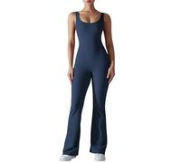 Mono Trabajo Mujer - Mono Mujer Fiesta - Mono De Mujer Sin Mangas Con Pierna Ancha Y Diseño De Espalda Descubierta Y Detalle De Lazo Para Uso Diario Fiestas Y Eventos Nocturnos Atuendo De Verano