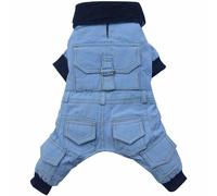 Mono vaquero para perros en color celeste de DoggyDolly, con 4 mangas