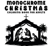 Monochrome Christmas: Coloring Book for Adults