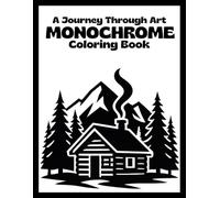 Monochrome Coloring Book for Adults: Black and White Designs to Complete with One Color Pen for Still and Slow Relaxation