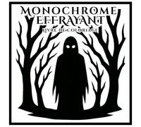 Monochrome Effrayant Livre de Coloriage (French Edition): Illustrations noires et blanches effrayantes pour adultes et ados afin de se détendre et se relaxer