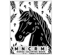 Monochrome Horse Coloring Book: 45 Elegant Designs for Relaxing One-Pen Creativity: Single-Sided Pages, Beautiful Horse Art for Adults & Teens, Perfect for Gel Pens, Markers & One-Color Relaxation