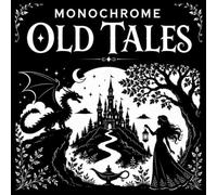 Monochrome Old Tales: 40 Silhouette Coloring Designs Inspired by Fairy Tales, Dragons, Magic Lamps, and Folk Legends