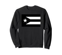 Monochrome Puerto Rico Flag Sudadera