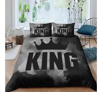 Monochrome Royal Funda Edredon Juego de Ropa de Cama de 3 Piezas Impresión 3D Monochrome Royal diseño Funda de Edredón Funda de Almohada a Juego Lavables Suave for niña Super King（260x220cm）