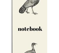 Monochrome Turkey Autumn Journal: Black and White Vintage Lined Notebook for Fall Recipes and Thanksgiving Notes