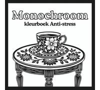 Monochroom kleurboek Anti-stress: 50 ontspannende illustraties en ontwerpen - Eén kleur voor een moment van rust! Ontspanning, creativiteit en ... voor volwassenen, tieners en alle leeftijden.