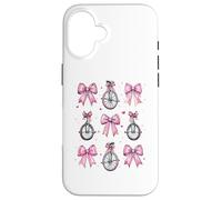 Monociclo Chica Coqueta Arco Rosa Mamá Carcasa para iPhone 16