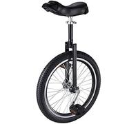 Monociclo de Fitness for Exteriores, Monociclo for Adultos, Monociclo de Rendimiento escénico con Ruedas de 16/18/20 Pulgadas for Adolescentes y Adultos.(Black,20 Inch)