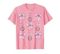 Monociclo Monociclismo Chica Coqueta Arco Rosa Mamá Mamá Camiseta
