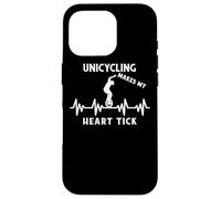 Monociclo Monociclisti Cardiogram Unicycle Monociclo Carcasa para iPhone 16 Pro
