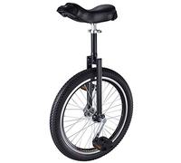 Monociclo, Monociclo de 20/18/16 Pulgadas, Asiento Ajustable, neumáticos Antideslizantes, con Soporte Almacenamiento Resistente, Equilibrio, Ciclismo, Ejercicio físico for Adultos(Black,16inch)